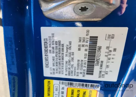 2020 Ford Mustang Gt z USA, uszkodzony, nr VIN 1FA6P8CF1L5139460